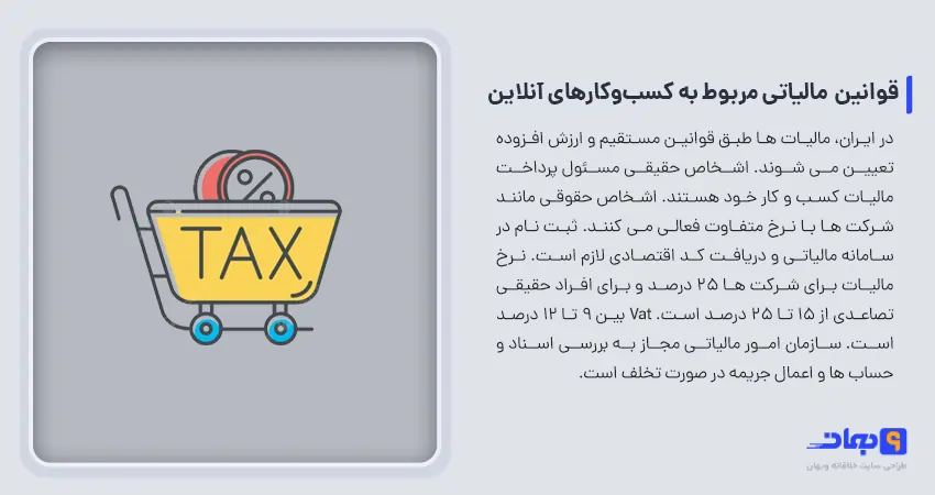قوانین مالیاتی کسب‌وکارهای آنلاین